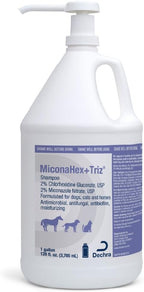 MiconaHex+Triz Shampoo for Dogs, Cats and Horses, Gallon | Antibiofilm, Moisturizing; Packaging May Vary