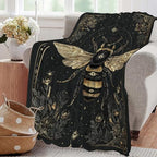 Bee Blanket Bumblebee Animal Throw Blankets Gifts for Girls Boys Kids Bee Lover Soft Cozy Fleece Plush for Couch Sofa Bed 80"x60" - Image 5
