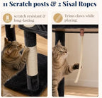 Hey-brother Cat Tree Tower with Stable Extended Base, Big Platform, MPJ078G - Image 6