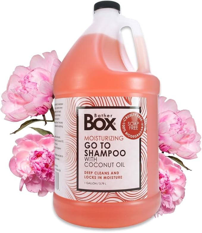 Go to Everyday Dog Shampoo for Dry Itchy Skin Relief, 1 Gallon | Concentrated, Coconut Oil Calms Irritated Skin; All Breed Pet Grooming Wash, Groomer Grade, For BatherBox System, USA Made