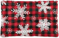 Dog Bed Mat Snowflakes Buffalo Plaid Washable Anti Slip Bottom Comfy Kennel Pad Cat Crate Mat Dog Pet Pad 24 x 36 Inches by Mazeann