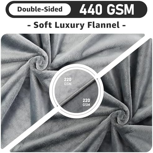 LOOBANI Waterproof Dog Blanket for Small Dogs, Pet Blanket 30" x 40", Grey - Image 4