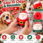 Soulchen 10 Pcs Dog Christmas Chew Toys Latex Squeaky Interactive Dog Toys - Image 3