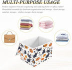 Bolaz Storage Bins with Lids and Handles,Black Cat Pumpkin Pattern Storage Box Basket with Cover Collapsible Organizer Containers for Home Closet, Shelves - Image 7