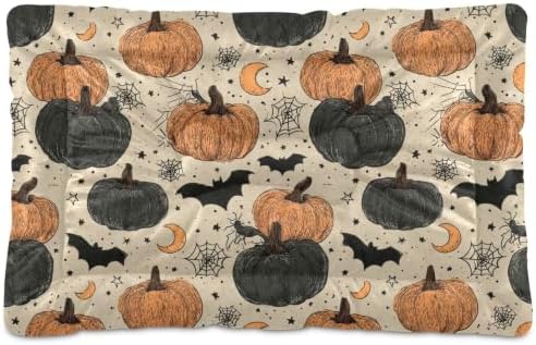 Halloween Vintage Pumpkins Dog Bed Mat 18"x24" by Mazeann
