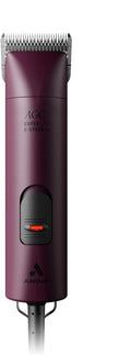 Andis Professional UltraEdge Super 2-Speed Detachable Blade Dog/Pet Clipper, Rotary Motor with Shatter-Proof Housing, Runs Calm & Silent, 14-feet Cord, for All Dog Coats & Breeds, 120 Volts, Burgundy