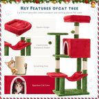 44 Inch Small Cat Tree Tower for Indoor Cats and Kittens - Image 4