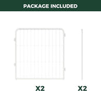 FXW 2 Add-on Wire Panels for AuraSpace Pro Dog Playpen, 24" H | Fits AuraSpace Pro Acrylic & Wire Mesh Indoor Dog Playpen 24"H, Includes 2 Panels