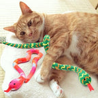 CiyvoLyeen Plush Snake Catnip Toys for Indoor Cats 3 Pack - Image 5