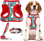 PUPTECK Christmas Dog Harness, Collar and Leash Set No Pull for Small Sized by PUPTECK