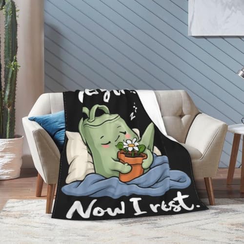 Sleepy Watering Can Blanket Throw Gift for Girls Women 50"X40" - Image 2