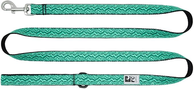 RC Pets Dog Leash | 6ft Leash with Durable Grip, Reflective Label & Accessory Ring | 1-Inch Wide, Soft Webbing | Gemstone