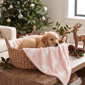 Horaldaily Pink Christmas Trees 3D Textured Pets Blanket 30x40 by Horaldaily