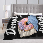 Sleepy Donut Blanket Throw Gift for Girls Women 80"X60" - Image 6