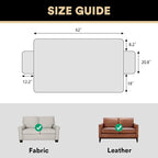 Waterproof Sofa Bed Cover Washable，Thick Loveseat Couch Covers for 2 Cushion Couch Sofa Pet Friendly, Pet Couch Covers Furniture Protector for Dogs Cats ((Taupe,40x48 Inch)