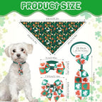 Reginary 120 Pcs Dog Bandanas Bulk Dog Bows Set Bow Ties Cat Scarf Colorful Washable Triangle Pet Kerchief Cute Bib for Summer Small Medium Large Pets Grooming Accessories Costume (St. Patrick's Day) - Image 2