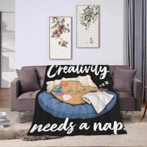 Sleepy Palette Blanket Throw Gift for Girls Women 60"X50" - Image 3
