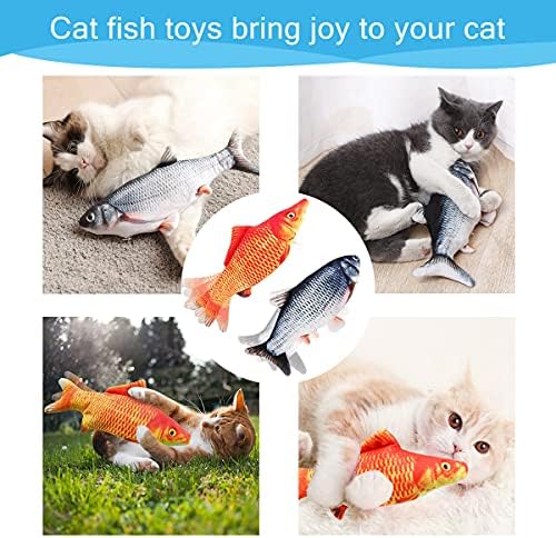 Tocirelo Cat Toys Interactive Flopping Fish with Catnip, Kitten Kicker Toy - Image 6