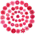 Hoteam 50 Pcs Dog Collar Flowers Bows Accessories, Rose Red by Hoteam