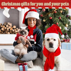Weewooday 12 Pcs Mini Christmas Santa Hat Scarf Set, Large, Classic Style - Image 6