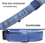 Tactical Dog Collar and Leash Set for Large Dogs with Handle,Dark Blue,XXL | 1000D Heavy-Duty Nylon Fabric,Quick-Release Metal Buckle,Adjustable Fit,Soft-Padded Webbing,D-Ring,for Training & Hiking