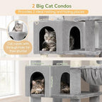 Globlazer 82in Extra Large Cat Tree Tower for Indoor Cats Large Adult, S82 - Image 3