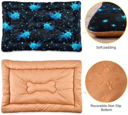 Cartoon Galaxy Axolotl Dog Bed Mat 24"x36" - Image 3