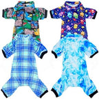 PET SHOW 4 Pack Boy Fleece Dog Pajamas Warm for Large Dogs by PETSHOW