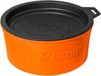 Dog Bowl with Spill-Proof Travel Lid, Orange, 7-Cup Pet Travel Bowl | Orange 7-Cup Dog Bowl, Spill-Proof Travel Lid, BPA-Free, Rust-Proof, Shock-Resistant, Stackable and Dishwasher Safe