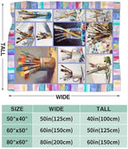 Artist Gifts Blanket for Girls Women Men Adults Soft Cozy Fleece Art Teacher Throw Blankets Warm Flannel Plush Stuff Lightweight Decorative for Couch Bed Sofa 50"X40" - Image 7