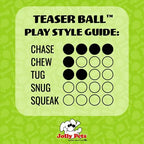 Jolly Pets Teaser Ball Dog Toy, Extra Large/10 Inches, Blue