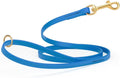 Viper Biothane K9 Working Dog Leash Waterproof Lead for Tracking Training Schutzhund Odor-Proof Long Line with Solid Brass Snap for Puppy Medium and Large Dogs 4ft, Cerulean Blue