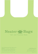 Neater Pet Brands Neater Bags Dog Waste Bag, No Rolls - Dog Poop Bags Dispense One at a Time, Doggie Poop Bag with Easy-Tie Handles, Dispenser Attaches to Any Leash (210 Count, Pink Chevron)