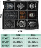 Viking Warrior Blanket for Boys Men Adults Kids Soft Cozy Fleece Vikings Norse Mythology Throw Blankets Gifts Warm Flannel Plush Stuff Lightweight Decorative for Couch Bed Sofa 80"X60" - Image 7