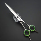7.0 inches Professional Dog Grooming Scissors Set Straight & thinning & Curved & chunkers & comb 5pcs in 1 Set for left-handed & right handed