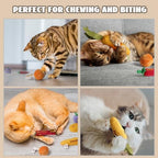 Pawsible 5 Pack Catnip Toys for Indoor Cats - 100% Organic Catnip Filled, No Cotton, Durable Teething Kicker Toys for Kittens, Food-Shaped Plush Chew Toys - Image 5