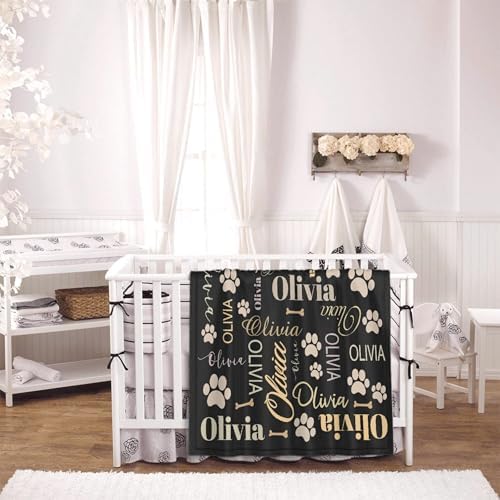 Personalized Puppy Name Blanket, Custom Dog Name Truck Blanket, Gift for Girls Personalized Puppy Lover, 60"x80" Soft Lightweight Plush Throw Blanket for Couch, Bed, Sofa Decoration - Image 3