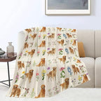 Golden Retriever Throw Blanket Golden Retriever Puppy Stuff Gifts for Dog Lover Kids Girls Boys Adults Women Men Soft Cozy Warm Plush Fluffy Fuzzy Fleece Blanket Decor 60''X80'' - Image 7