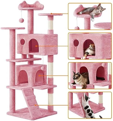 Yaheetech 70in Multi-Level Sturdy Cat Tree, Condo, Sisal Scratching Posts - Image 4