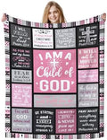 Christian Gifts for Women Faith, Inspirational/Religious/Spiritual Gifts for Adults, Soft Throw Blankets for Women/Men, Personalized Blankets for Adults 50"x 60" by COMFAR