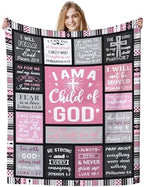 Christian Gifts for Women Faith, Inspirational/Religious/Spiritual Gifts for Adults, Soft Throw Blankets for Women/Men, Personalized Blankets for Adults 50"x 60" by COMFAR
