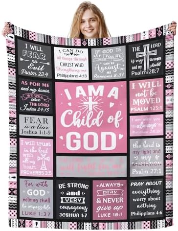 COMFAR Christian Gifts for Women Faith, Inspirational/Religious/Spiritual Gifts for Adults, Soft Throw Blankets for Women/Men, Personalized Blankets for Adults 40"x 50" by COMFAR