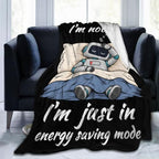 Sleepy Robot Blanket Throw Gift for Girls Women 80"X60" by Unknown