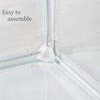 LURIVA Transparent Clear Small Animal Playpen, Guinea Pig Cages, Puppy Dog Playpen, Pet Playpen, Rabbit Bunny Indoor Outdoor Fence Pen Enclosure, White Clear Plastic Playpen,12 X 12 Inch, 24 Panels