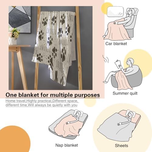 Personalized Dogs Name Blanket, Custom Dog Name Truck Blankets, Gift for Girls Personalized Dogs Name Lover, 50"x60" Soft Lightweight Plush Throw Blanket for Couch Bed Sofa Decoration - Image 6