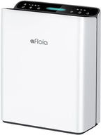 Afloia Air Purifier for Home, 2,000 Ft², PM2.5 Monitor, Washable Pre-Filter | Europa 2.0 White features Smart Auto Mode, a PM2.5 Air Quality Monitor, and a washable pre-filter for pet-friendly homes.