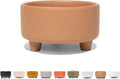 Waggo Uplift Ceramic Dog Bowl for Small Medium and Large Breeds - Heavyweight and Durable Pet Food and Water Dish Crock, Dishwasher Safe, Modern, Elevated Feeder (Clay, Medium)