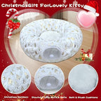 Warm Fluffy Cat Tunnel Under Christmas Tree with 8 Cat Toys - Image 5