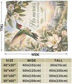 Hummingbird Blanket Christian Throw Stuff Gifts for Women 60"x50" - Image 3