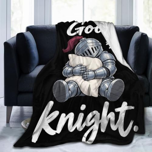 Sleepy Knight Blanket Throw Gift for Girls Women 50"X40" by Unknown